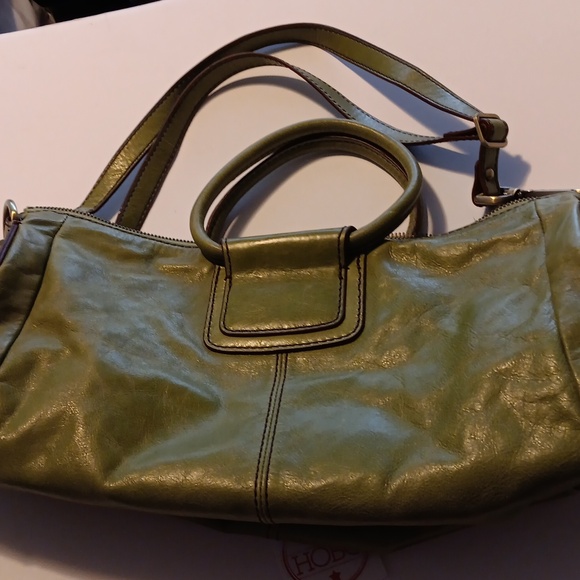 HOBO Olive Green Leather Hobo Bag - Picture 7 of 13